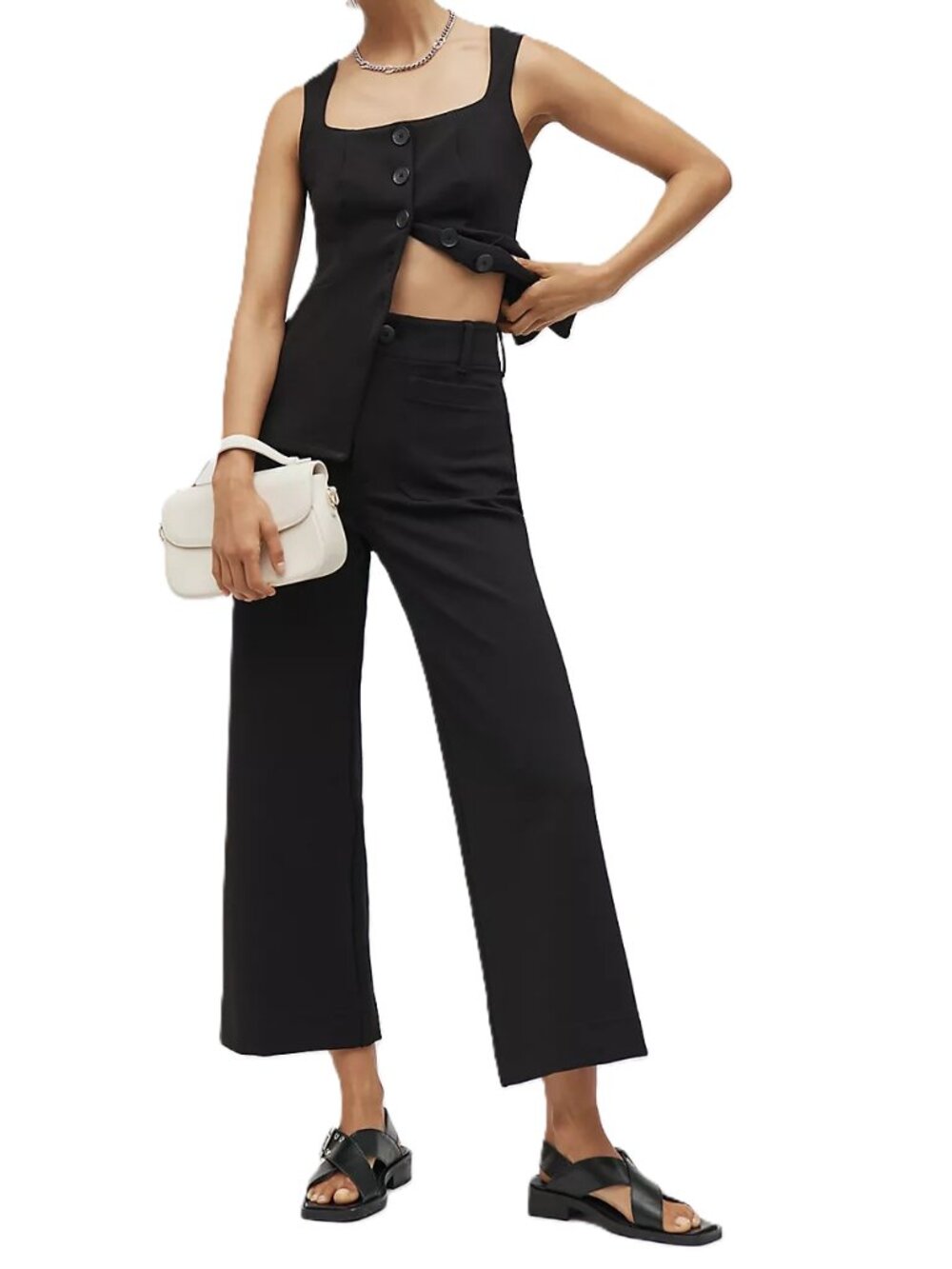 Maeve Colette Knit Cropped Wide Leg Pant 27 Heavyweight